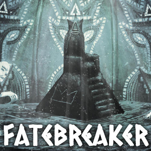 Vigile cover; a menacing looking goddess in a forest, a sun symbol behind her head, the head of a statue split in half in her hands.